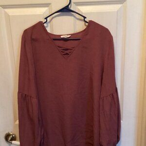 XL mauve blouse